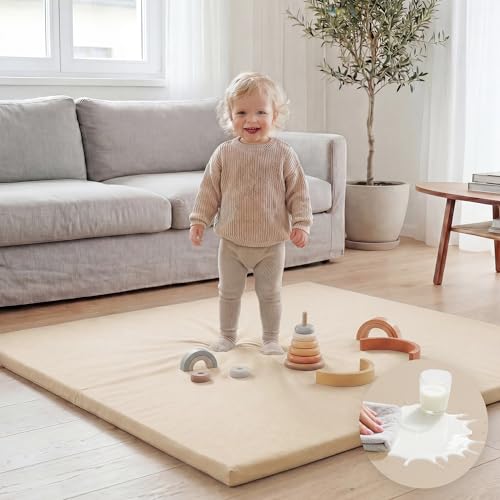 Huloo Sleep 50x50 Waterproof Baby Play Mat - Non-Toxic & Non-Slip