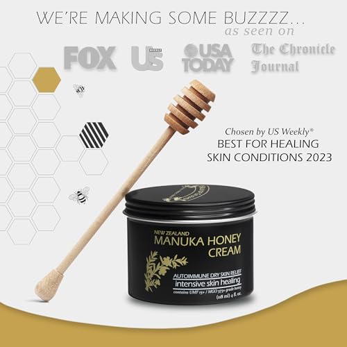 BALM OF GILEAD Manuka Eczema Honey Cream - Moisturizer for Sensitive Skin, Eczema, Psoriasis, Dermatitis - Manuka Honey Ointment, Grassfed Tallow