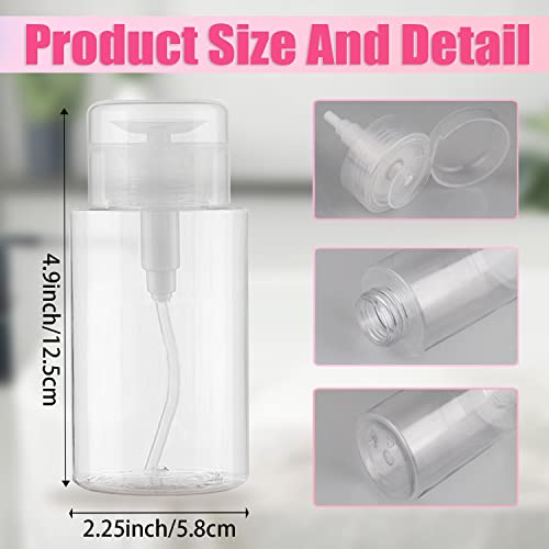 3-Pack 200ML Push Pump Dispenser Bottles Refillable