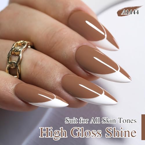 Double Rhythm 15ML Rose Nude Gel Polish - Sheer Same Color Soak Off Nail Art