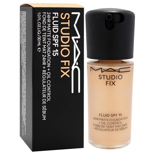 Studio Fix Fluid SPF 15 24Hr Matte Foundation Plus Oil Control - NC25 by MAC for Women - 1 oz Foundation
