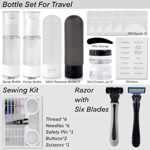 Travel Kit 39 Essentials Toiletry Bag TSA Approved
