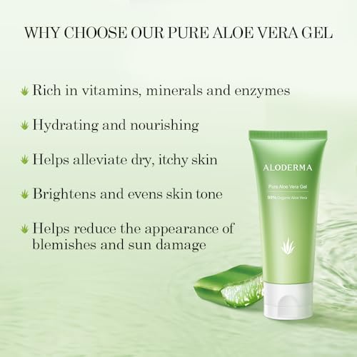 All Purpose Pure Aloe Vera Gels Set - 3 Pieces - 300g Aloe Vera Gel and 114g Aloe Vera Gel x 2pcs