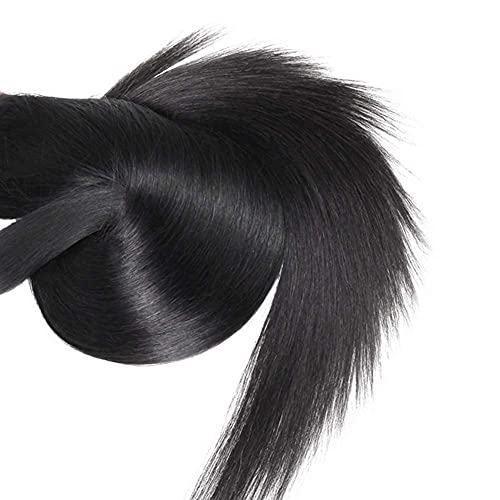 24 Inch Straight Human Hair Bundles - #1B Natural Black, 3 Pack