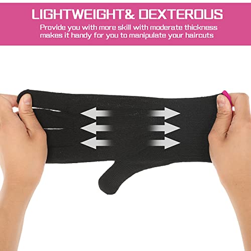 Heat Resistant Gloves for Hair Styling - 2 Pair Pack