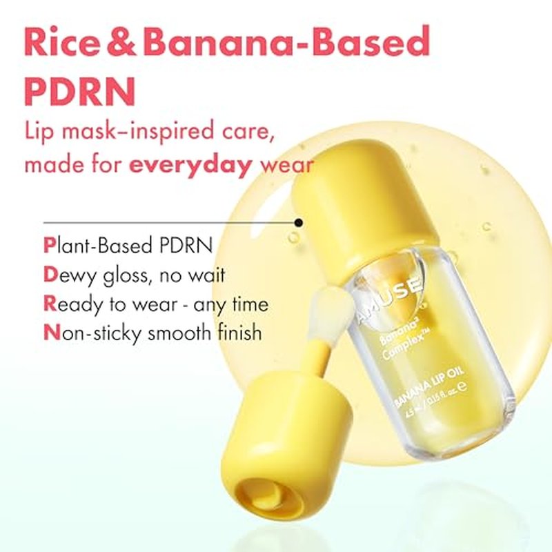 Amuse Seoul Banana Lip Oil Mini Trio - Moisturizing Glossy Finish