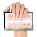 Nail Reformation Golden Shore Press-On Nails - French Tip Nude Medium Almond