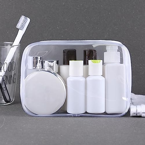 Tergy 20-Pack Clear Cosmetics Bags Waterproof Makeup Organizer with Zipper