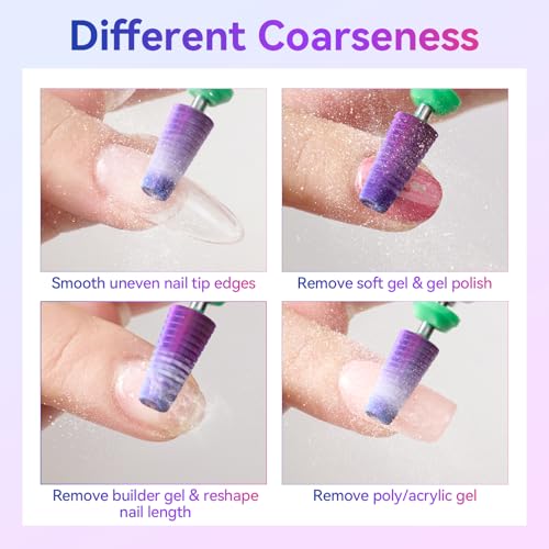 5-in-1 Nail Drill Bit - Tungsten Carbide for Acrylic & Gel Removal