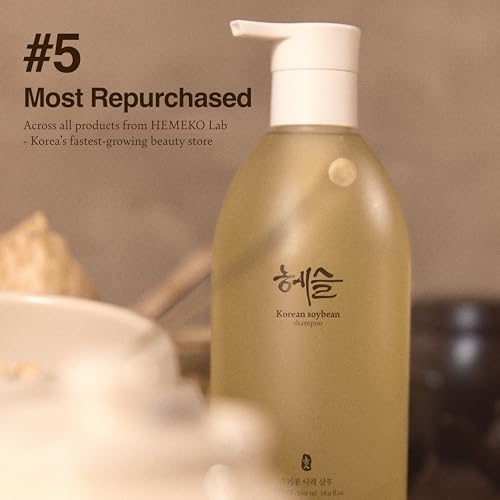 Hesul Korean Soybean Shampoo - Sulfate & Silicone-Free, 500ml