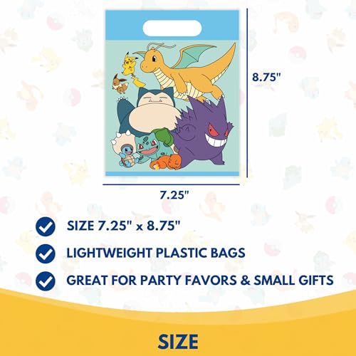 Pokemon Goodie Bags 24 Count | Party Favor Bags