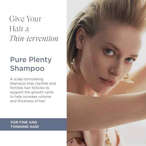 Intelligent Nutrients Pure Plenty Shampoo, Clarifies and Fortifies Fine, Thinning Hair, Organic Scalp-Stimulating Formula, Vegan, 8.5 Oz