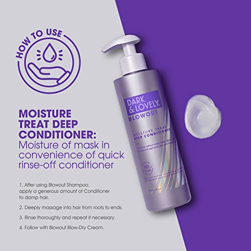 Dark and Lovely Blowout Moisture Hair Mask & Conditioner 12 oz