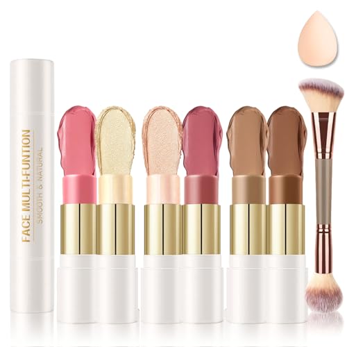 6-in-1 Cream Contour & Highlighter Stick Makeup Kit