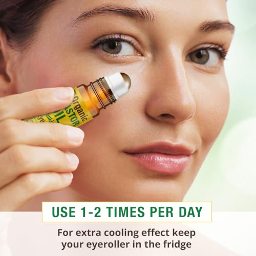Seven Minerals Castor Oil and Frankincense Eye Roller - 0.33 fl oz, Organic Castor Oil Blend
