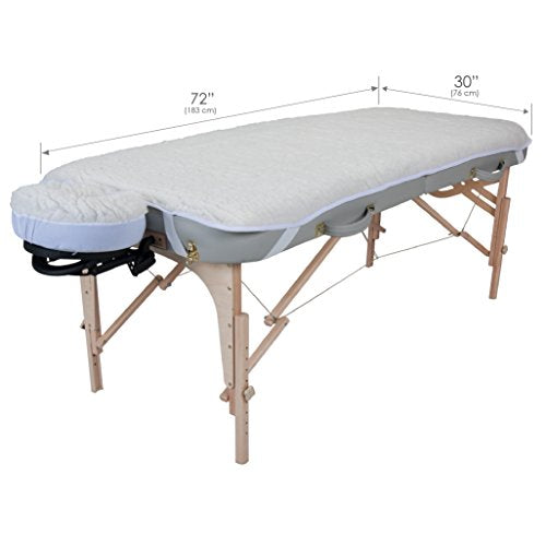 EarthLite Massage Table Fleece Pad Set with Face Cradle Cover