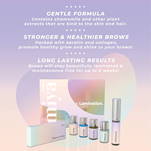 MIYA LASH Brow Lamination Kit - Professional DIY Eyebrow Lift & Fuller Brows