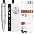 Professional Electric Nail Drill 40,000RPM with 12 Bits - Rechargeable Efile for Salon & Home Use