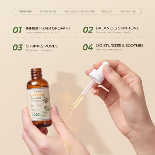 Cyperus Rotundus Oil 60ml - Natural Hair Removal & Moisturizing
