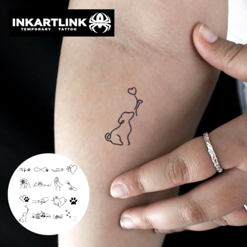 INKARTLINK Temporary Tattoos - 16 Designs, 1-2 Week Wear