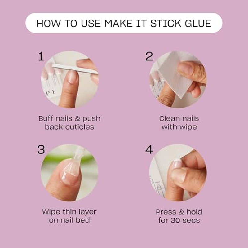 OPI Make It Stick Nail Adhesive Glue - 0.5 Fl Oz (15 mL)