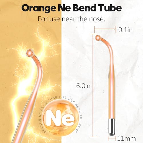 TUMAKOU High Frequency Facial Wand Bend Glass Tube Replacement
