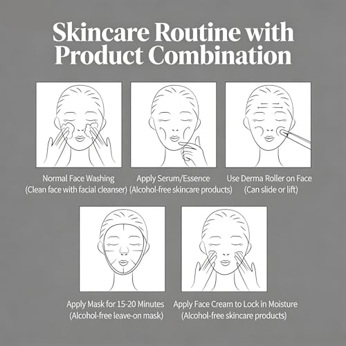 Derma Roller Pen 0.25mm Microneedling Tool for Face & Hair - Home Use