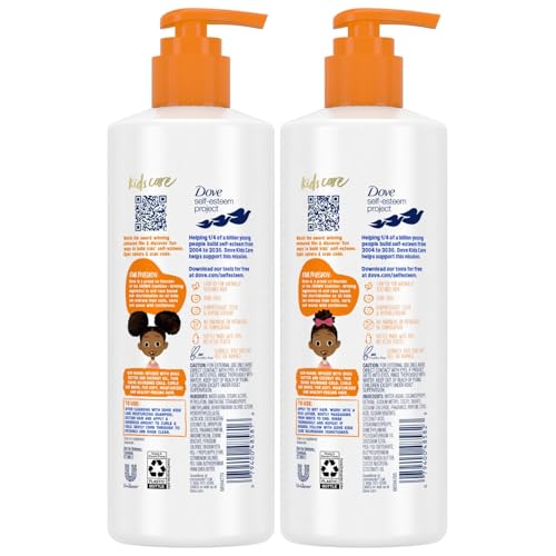 Dove Shampoo and Conditioner Set - Love Collection, Curly, Kids, Wavy Hair Products 17.5 Oz (2 Piece Set) (Pack of 2)