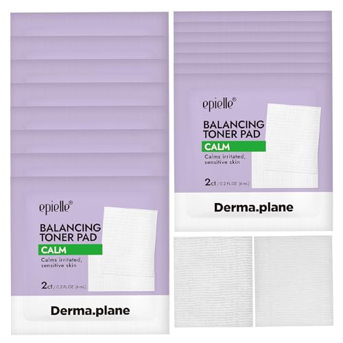 Epielle Balancing Toner Pads 5 Packs Individually Wrapped, Calming & Hydrating Irritated, Sensitive Skin with CICA & Salicylic Acid, Cotton Gauze & Glutathione Jelly, Korean Skin Care (15 Toner Pads)