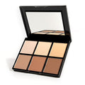 Palladio Definer Contour & Highlight Palette — 6-SHade Matte-Satin Powder