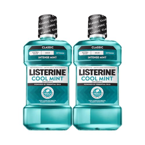 Listerine Cool Mint Antiseptic Mouthwash 2 Pack 33.8 fl oz