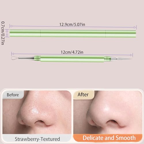 2-in-1 Acne Removal Tool - Stainless Steel Blackhead & Whitehead Extractor