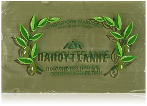 Papoutsanis Pure Greek Olive Oil Soap 6 PACK of 8.8 Oz (250g) Bars