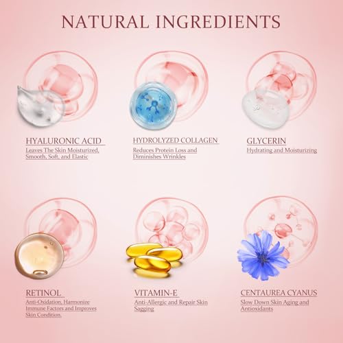 YOYORY Under Eye Patches Masks for Dark Circles & Wrinkles - Hydrating Collagen & Hyaluronic Acid, 60 Pcs