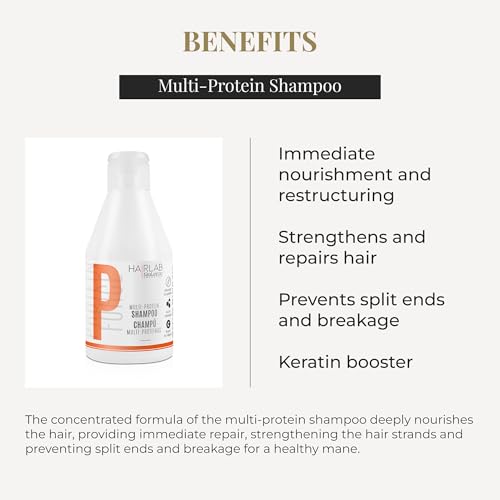 SALERM - Fortifying Shampoo - Multi-Protein Hair Lab Shampoo - 300 ml - Helps Nourish and Strengthen Hair - Adds Volume - Paraben-Free