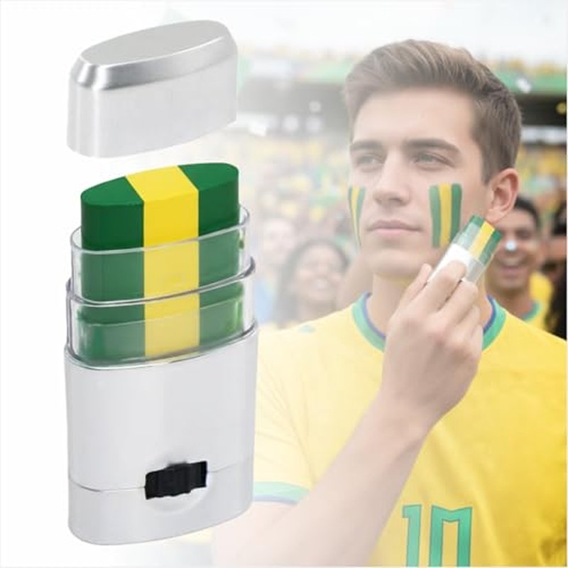 3-Pack Soccer Face Paint Stick, World Cup 2026 Flag Colors