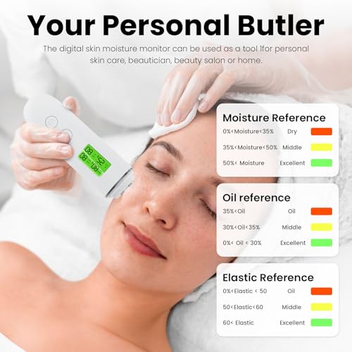 Skin Moisture Tester with UV Detection & LCD Display