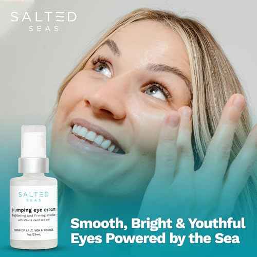 Plumping Eye Cream ? Made in USA - Hydrating, Firming, Brightening Under Eye Treatment for Dark Circles, Puffiness & Fine Lines ? Anti-Aging Skincare with Ocean Minerals & Hyaluronic Acid