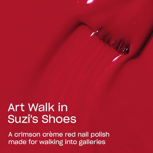 OPI Art Walk in Suzi's Shoes Nail Polish - Bright Red Opaque, Long-Lasting
