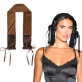 Airuiwu Brown Soft Suede Heatless Sleep Hair Curlers for Natural Curls