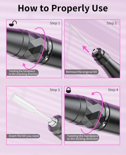 ySky 45000RPM Cordless Rechargeable Nail Drill Kit