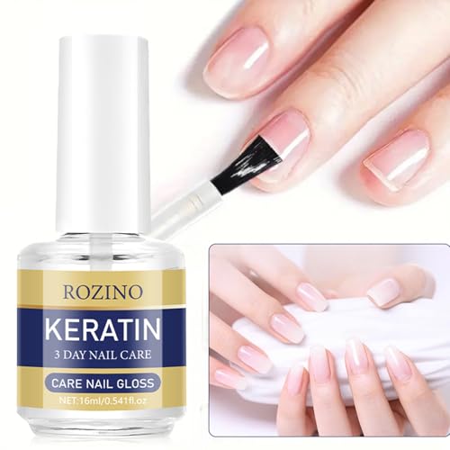 Keratin Nail Care Oil - Plant-Based Strengthening Treatment (3 Pack)