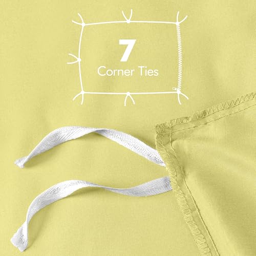 Utopia Bedding Duvet Cover Queen Size - 1 Duvet Cover with 2 Pillow Shams - 3 Pieces Bedding Duvet Cover with Zipper Closure - Soft Brushed Microfiber, 90 X 90 Inches (Queen, Yellow)