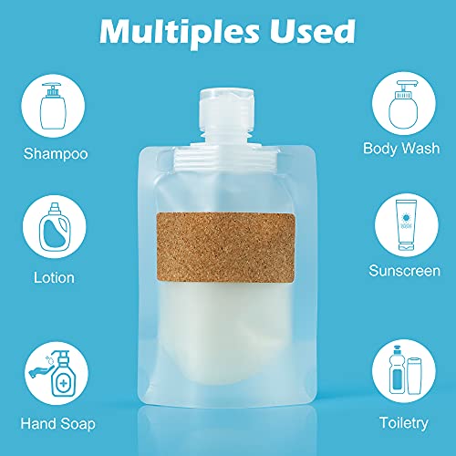 TailaiMei 12-Pack Refillable Travel Pouches TSA Approved
