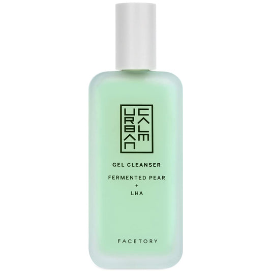 FACETORY Urban Calm Purifying Gel Facial Cleanser - Hydrating Face Wash with Fermented Pear & Capryloyl Salicylic Acid LHA - Gentle Exfoliating Foam Cleansing Gel for All Skin Types