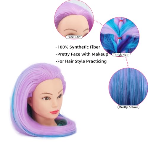 29" Synthetic Hair Mannequin Head - Professional Hairstyling Practice