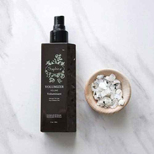 Saphira Volumizer Styling Spray for Fine and Thin Hair with 26 Healing Minerals, Sulfate-Free, Paraben-Free, Softens, and Volumizes Fine, Thin or Chemically Treated Hair