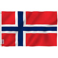 Anley Norway Flag 3x5 Ft - Fade Proof Polyester