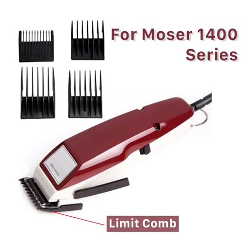 Barber Professional Universal Hair Clipper Limit Comb Replacement Cutting Guide Comb for Moser 1400 Series£¨4Pcs/Set £©