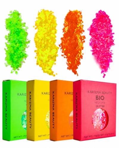 KARIZMA Neon Nights Chunky Face Glitter Set - 4x10g